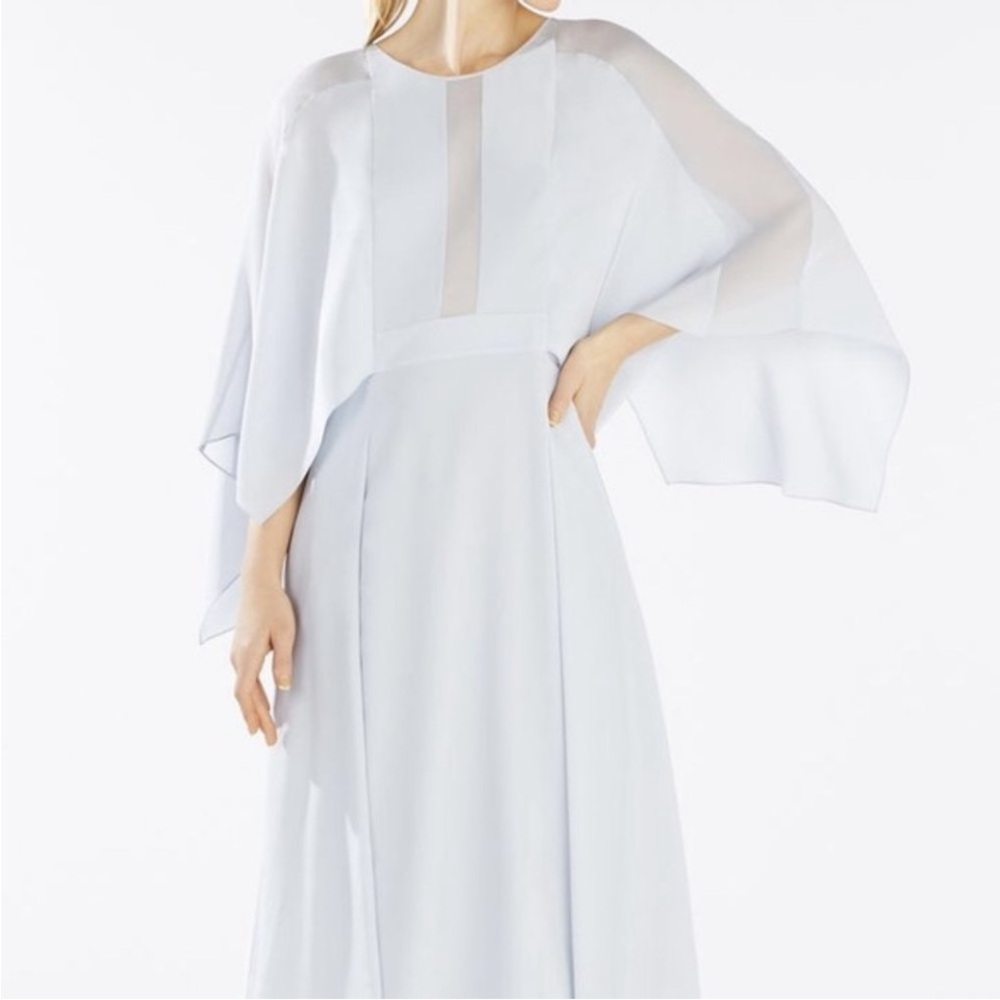 NEW BCBGMaxAzria Paid $568 plus tax Light Blue Midi Dress* new with tags* - Picture 8 of 15